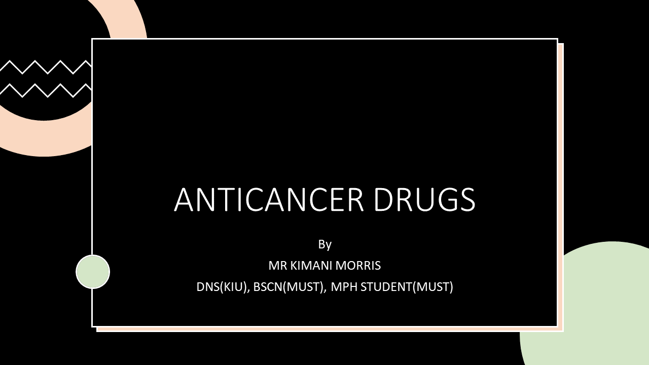 Anticancer drugs