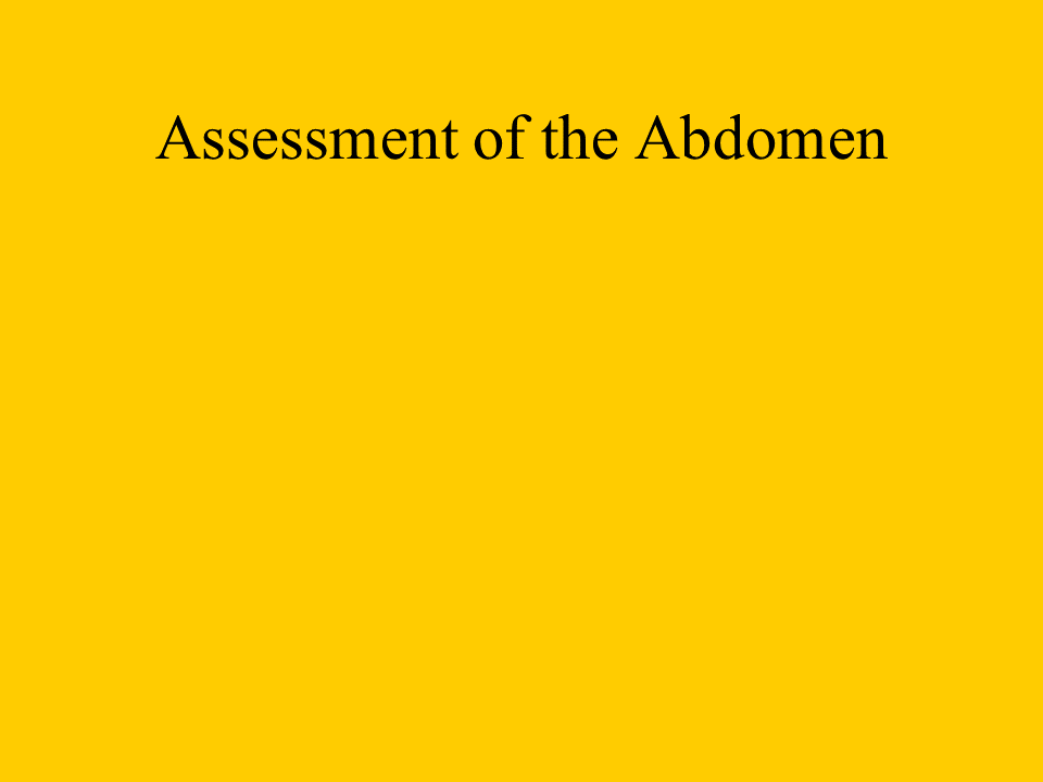 Abdominal health assessment