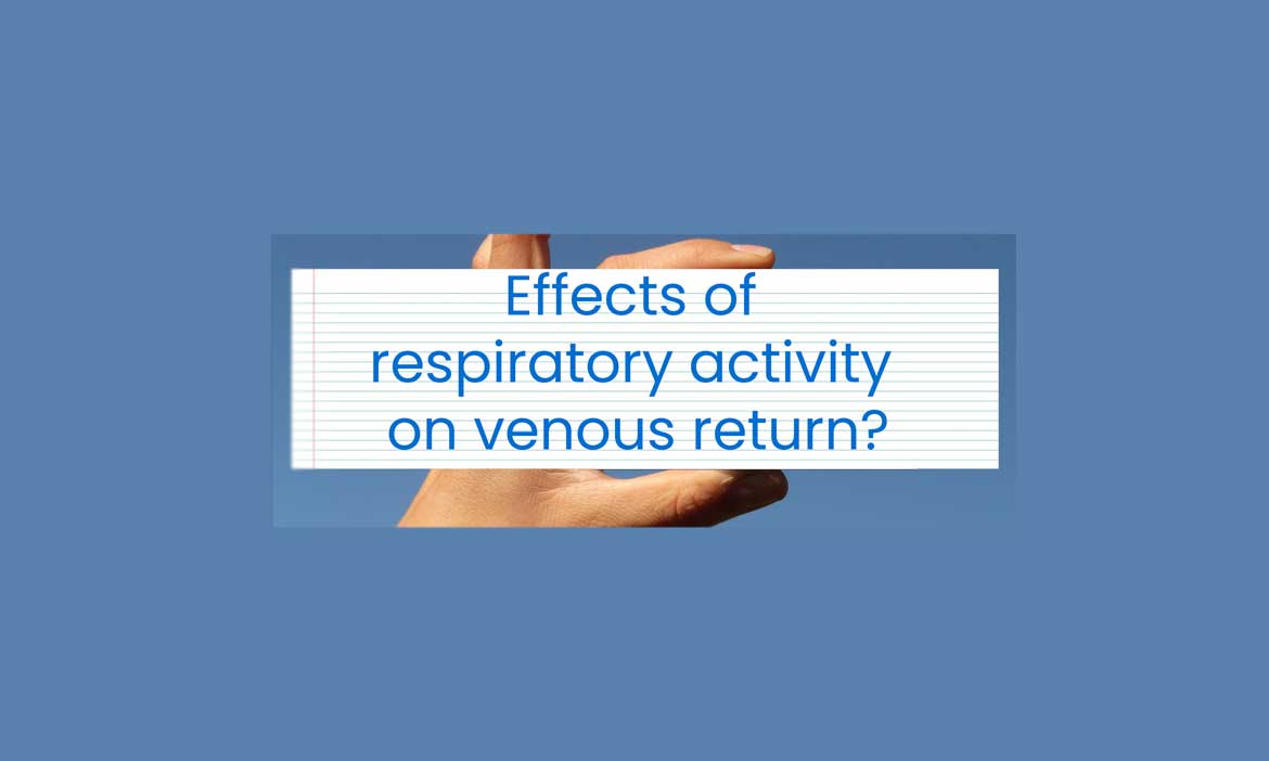 What are the effects of respiratory activity on venous return?