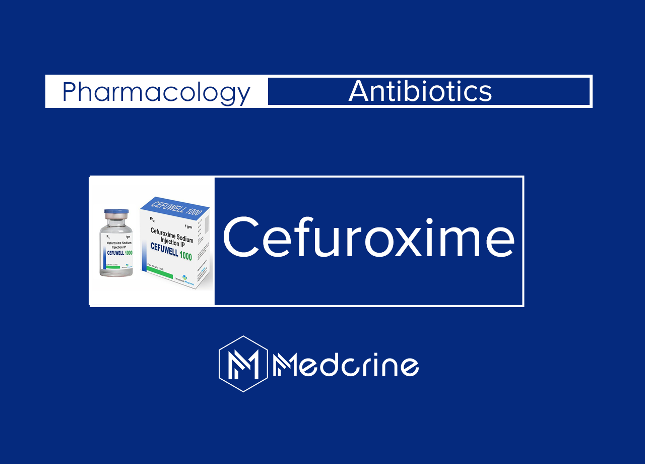 Cefuroxime: Indications, MOA, Dosage and Side effects