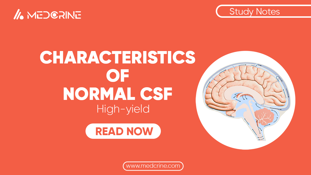 Characteristics of Normal Cerebrospinal fluid