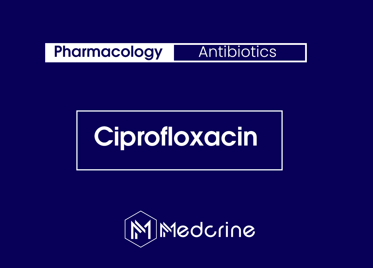 Ciprofloxacin: Indications, MOA, Dosage and Side effects