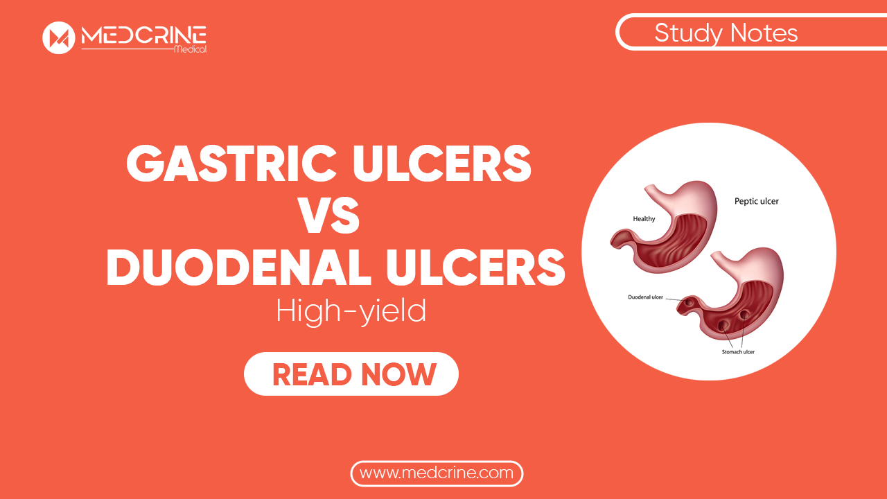 Difference between Gastric and Duodenal Ulcers